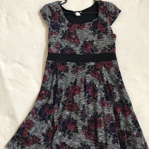 ModCloth dress, XL, floral skater cut